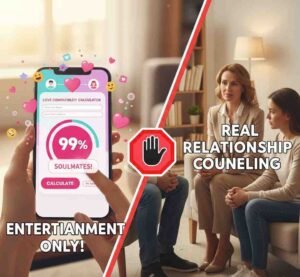 love calculators are entertainment, not relationship counseling.